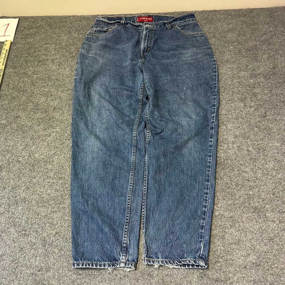 Levis Jeans Womens Size 18 M Blue 550 Classic Relaxed Fit Cotton Tapered Leg